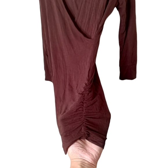 Lock and Love Cross Front Wrapped Top/Bodycon Mini Dress - Picture 2 of 7